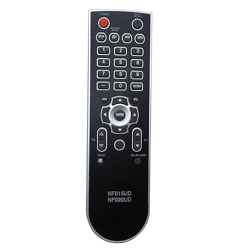 NF015UD NF020UD Replaced Remote fit for Emerson Sylvania TV LC321SS9 LC321SS9A LC370SS8 LC370SS8A LC370SS8M LC420EM8 RLC420EM8 LC320EM81 LC320EM82