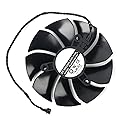 Coolerage 85mm DC 12V 0.55A 4Pin PLA09215S12H RTX2080Ti GPU Fans for EVGA RTX 2060 2070 2080 2080Ti RTX2080Ti Graphics Card Cooling Fans (Fan - A)