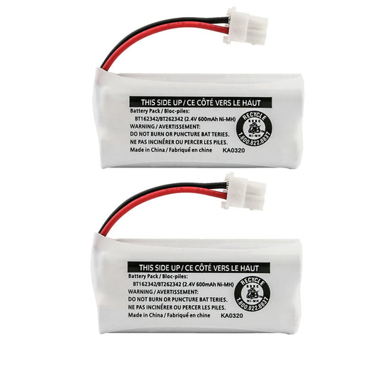 Kastar 2-Pack Battery Replacement for Vtech BT162342 BT-162342 BT1623421 BT-1623421 BT166342 BT-166342 BT262342 BT-262342 BT266342 BT-266342 BT183342