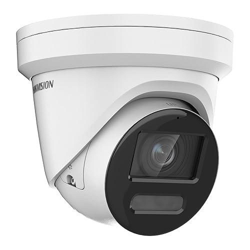 VisiSecure 4K 8MP Color-Vu Hik PoE IP Camera DS-2CD2387G2-LU, Color Night Vision, 130dB WDR, Human/Vehicle Detection, IP67 Weatherproof, 24/7