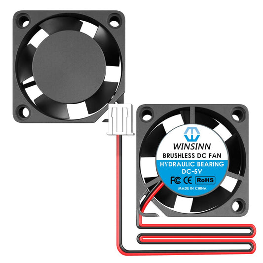 WINSINN 20mm 5V Fan - Hydraulic Bearing 12000 RPM 2010 Cooling Fan Replacement for Raspberry Pi/3D Printer/Small Server/Gaming Consoles/Network, 30cm