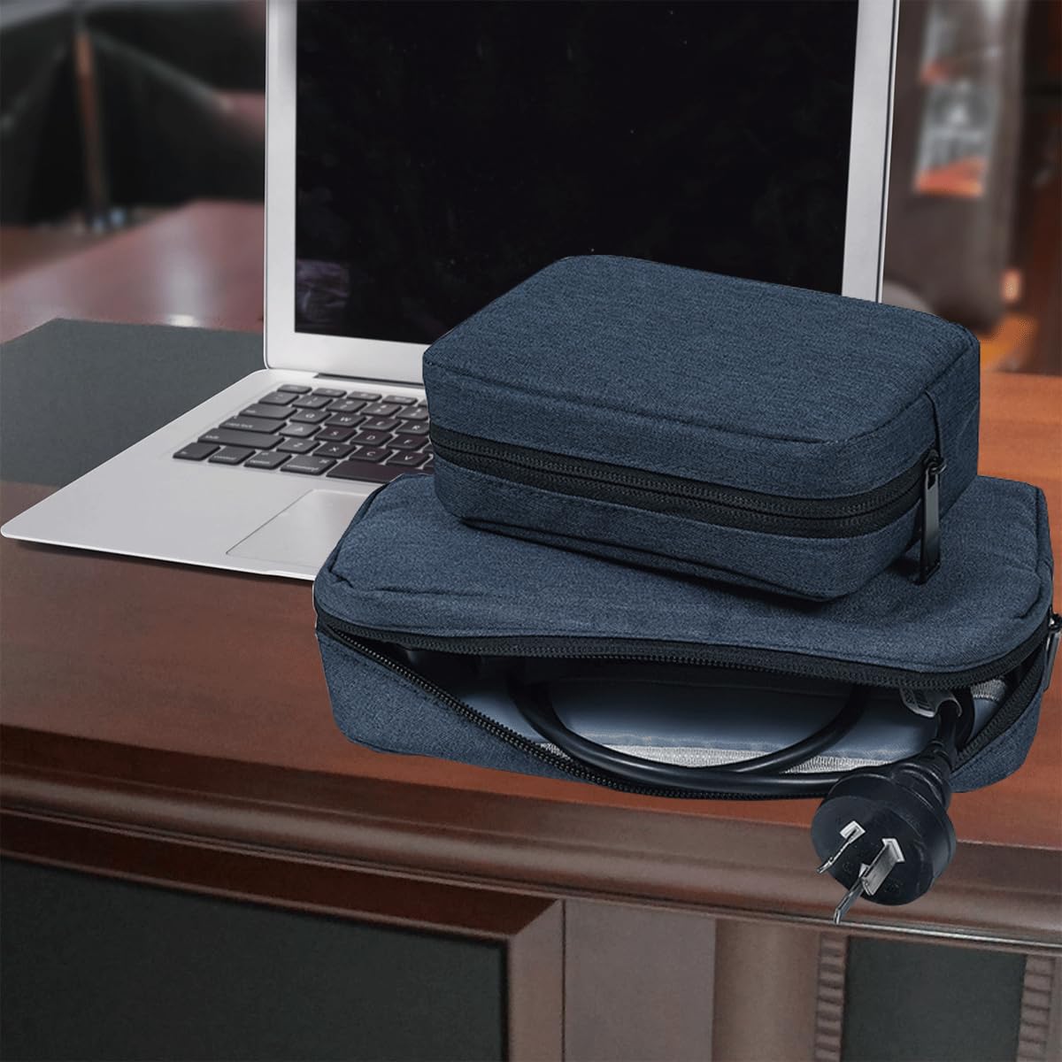 CAAORDKSO Electronic Organizer Accessory Pouch, Travel Electronic Accessories Storage Case Cable Organizer Bag for MacBook Charger, Power Bank, Hard