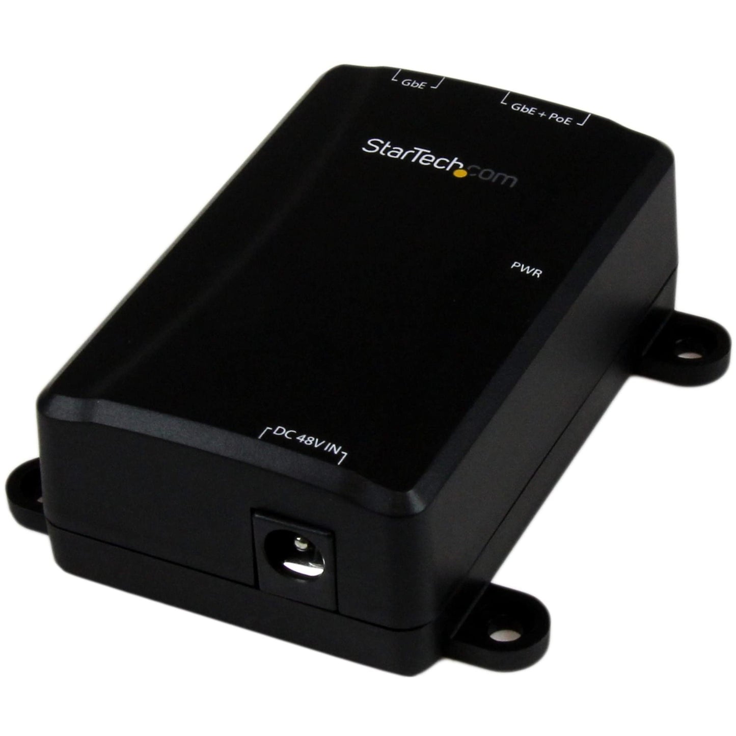 StarTech.com 1 Port Gigabit Midspan - PoE+ Injector - 802.3at and 802.3af - Wall-Mountable Power over Ethernet Injector Adapter , TAA (POEINJ1G)
