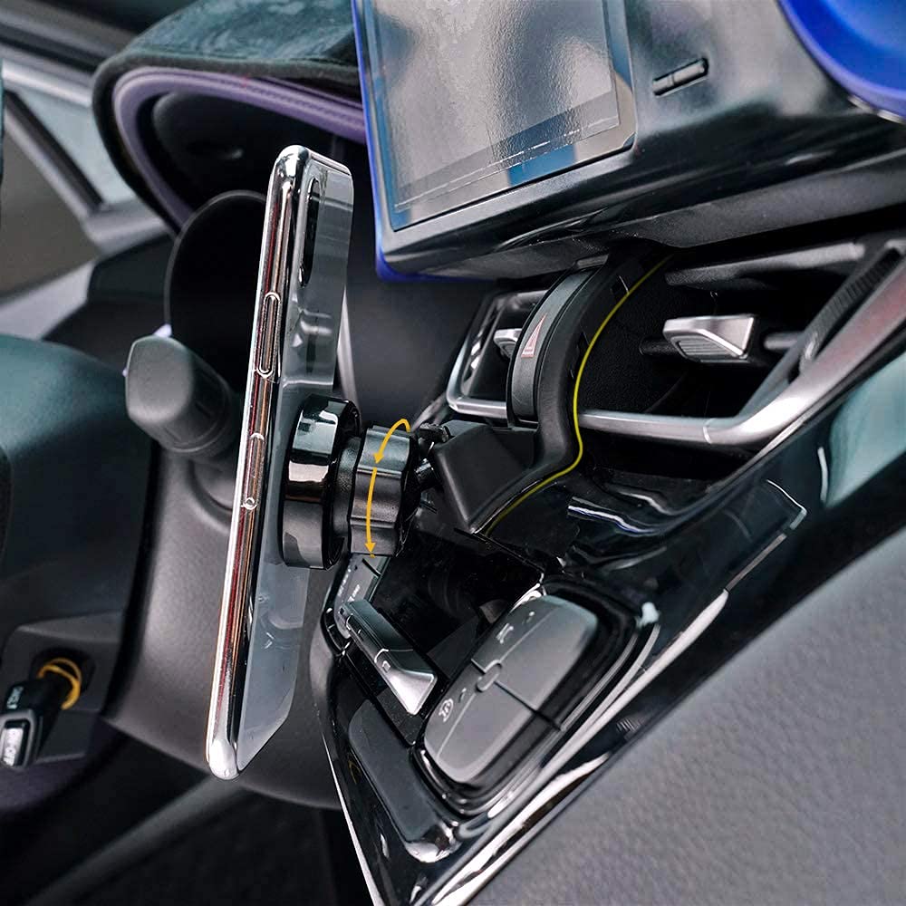 BeHave Autos Magnetic Phone Holder Fit for Toyota CHR 2017 2018 2019 2020 2021 Air Vent Phone Mount Adjustable, Car Phone Cradle Fit for iPhone