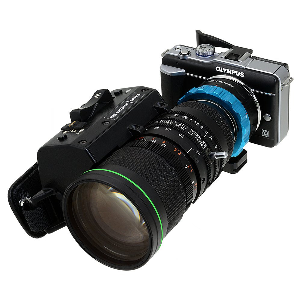 Fotodiox Pro Lens Mount Adapter - B4 (2/3") ENG Cine Lens to Micro Four Thirds (MFT, M4/3) Mount Mirrorless Camera Body