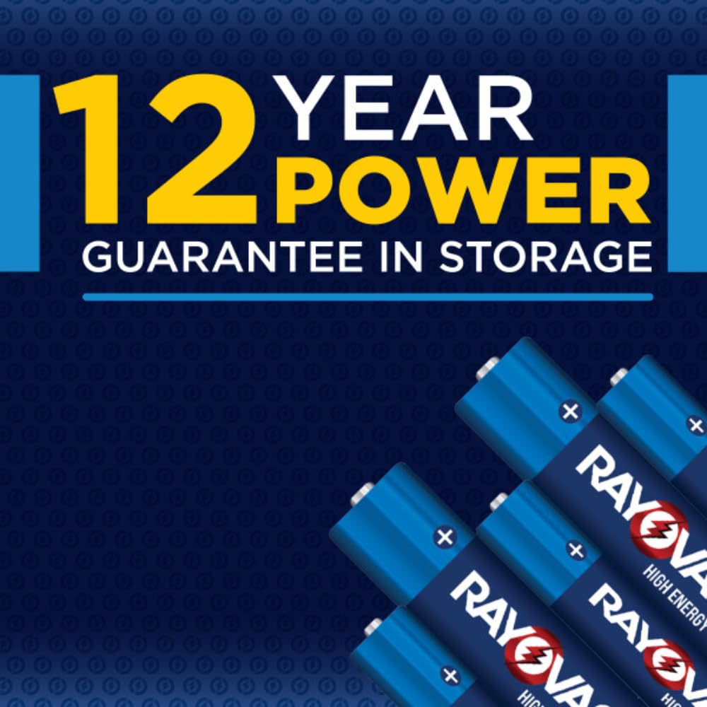 Rayovac High Energy AA Batteries (24 Pack), Double A Alkaline Batteries