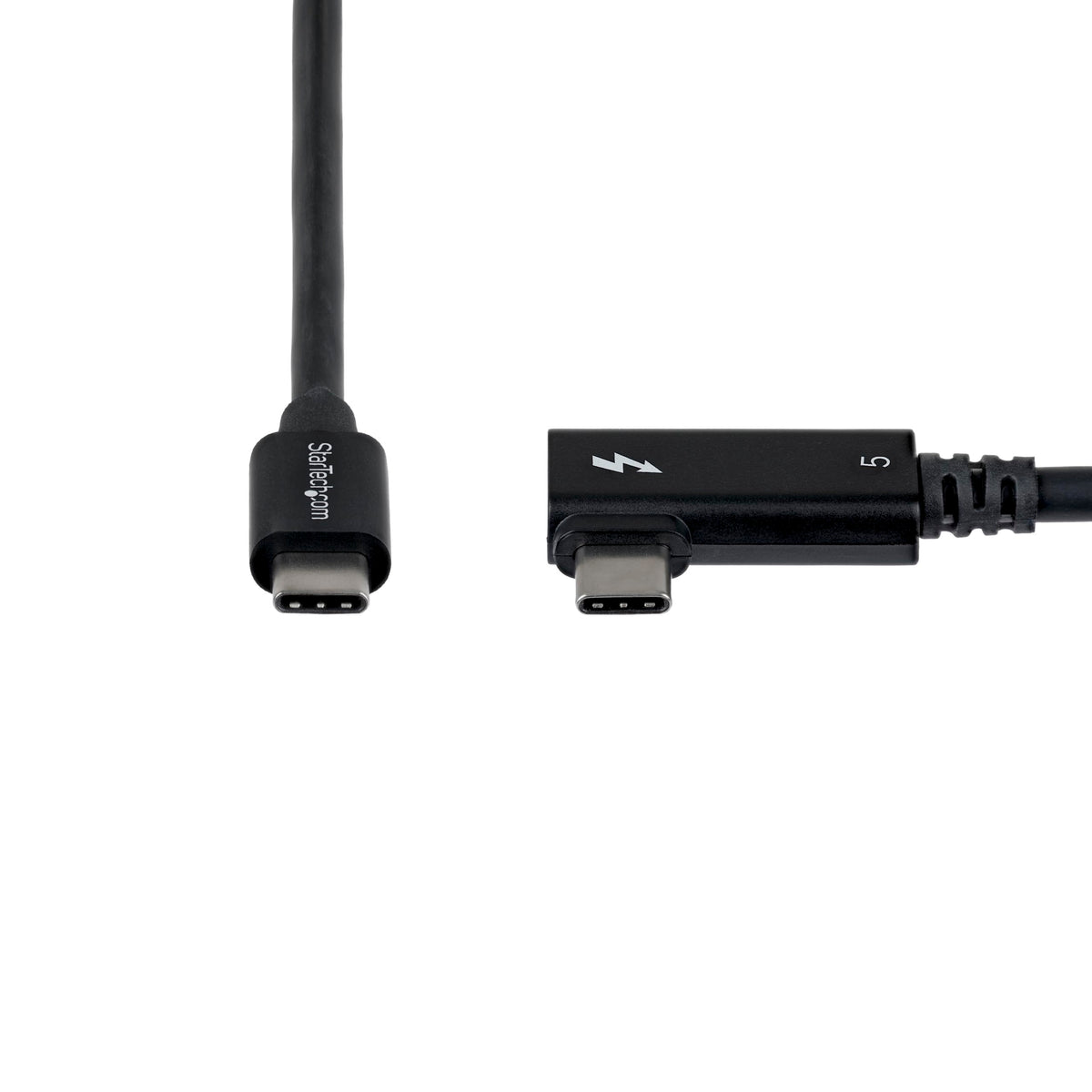 StarTech 2.6ft/80cm Right Angle Thunderbolt 5 Cable USB-C 80Gbps 240W PD 8K