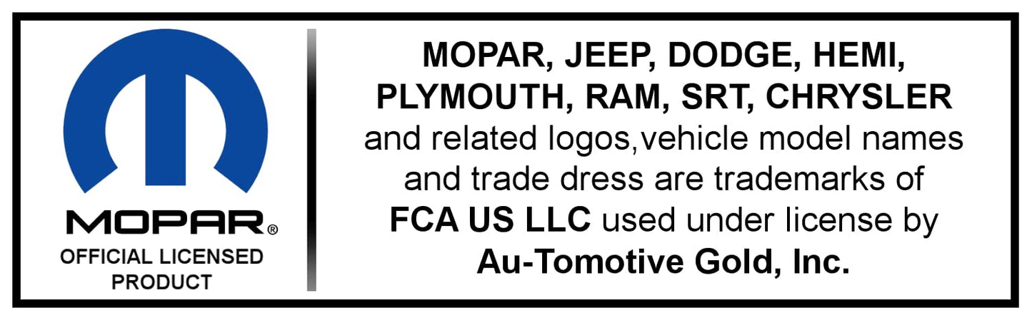 AU-TOMOTIVE GOLD, INC. Officially Licensed White Carbon Fiber Leather Key Fob for Chrysler