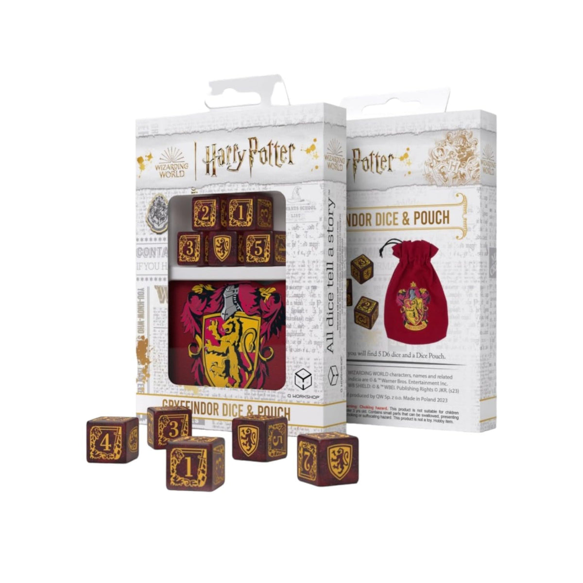 Harry Potter Gryffindor Dice & Pouch