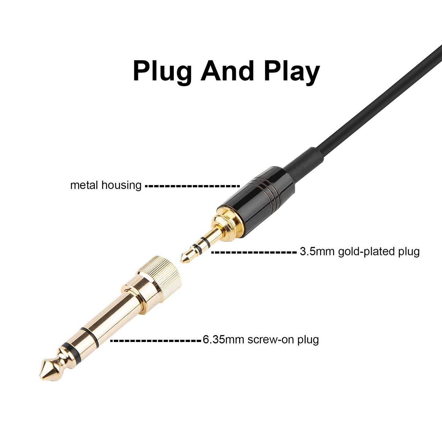 Replacement Audio Cable for Beyerdynamic DT 1990 Pro, DT 1770 Pro, DT 990 Pro, DT 990 Pro X, DT 770 Pro, DT 770 Pro X Headphone, for AKG Q701, Q702…