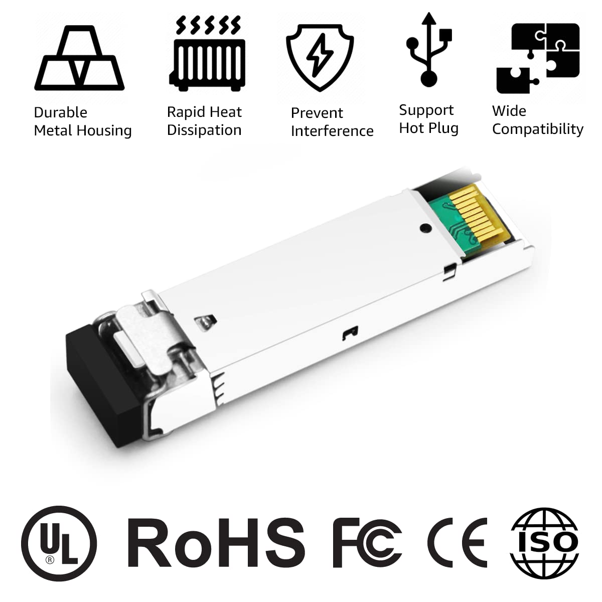 OPSTRAN 10GBASE-LRM SFP+ Optical Transceiver Module Compatible with Cisco SFP-10G-LRM 10G SFP+ 1310nm 220m DDM Duplex LC MMF