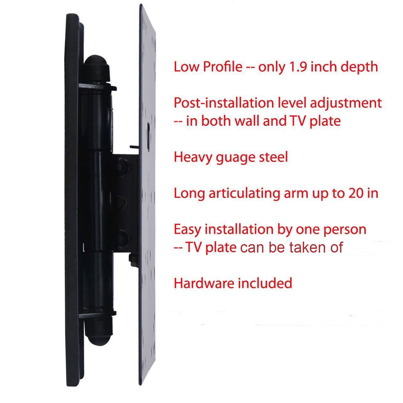 VideoSecu Flat Panel Swivel Singal Stud TV Wall Mount Bracket for LG 32" 32LB5800 32LB520B 32LB5600 32LB560B 40UB8000 26LH20 26LU55 32LH20 32LH30