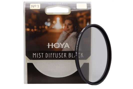 Hoya 72mm Mist Filter Black Diffuser No. 1 - Black Mist Filter for Camera Lenses - Soft Diffusion Effect for Portrait Photography & Cinematic Look