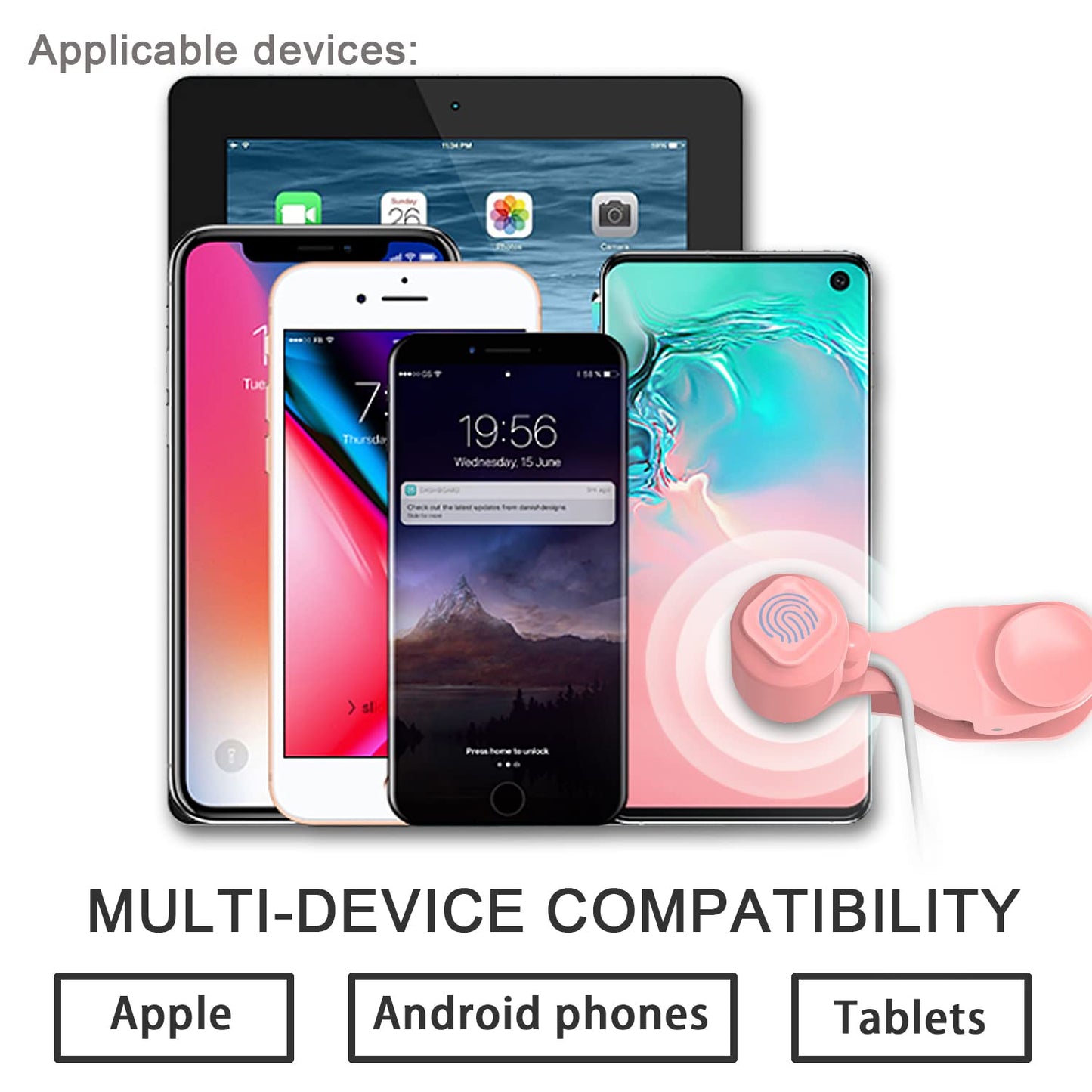Auto Clicker for Phone Automatic Phone Screen Tapper, Simulated Finger Clicking USB Simulator for Gaming, Shopping, Giving a Like in Tiktok, Lightning