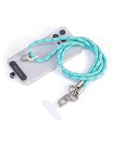 project-cb Phone Lanyard×1,Phone Tether Tab×2, Crossbody Cell Phone Lanyard,Rope Lanyard,Universal Adjustable Phone Strap(Verdant-S)