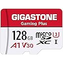 [Gigastone] 128GB Micro SD Card, Gaming Plus, MicroSDXC Memory Card for Nintendo-Switch 1, Wyze, GoPro, Dash Cam, Security Camera, 4K Video Recording