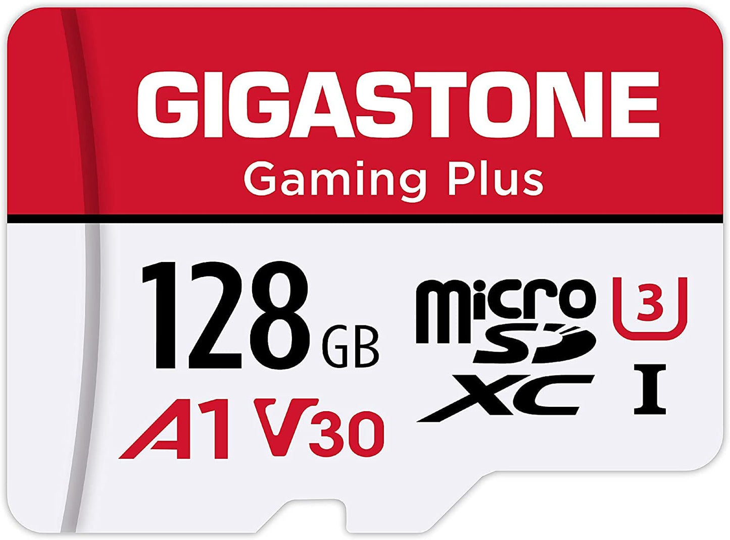 [Gigastone] 128GB Micro SD Card, Gaming Plus, MicroSDXC Memory Card for Nintendo-Switch 1, Wyze, GoPro, Dash Cam, Security Camera, 4K Video Recording