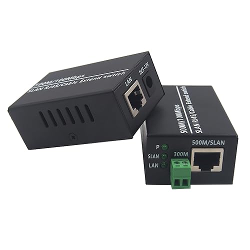 IP Ethernet Over Twisted Pair Extenders up to 300M(1000FT),Ethernet Over RJ45 Cat5/6 Network Cable up to 500M (1650FT) for HD Network IP Cameras 2
