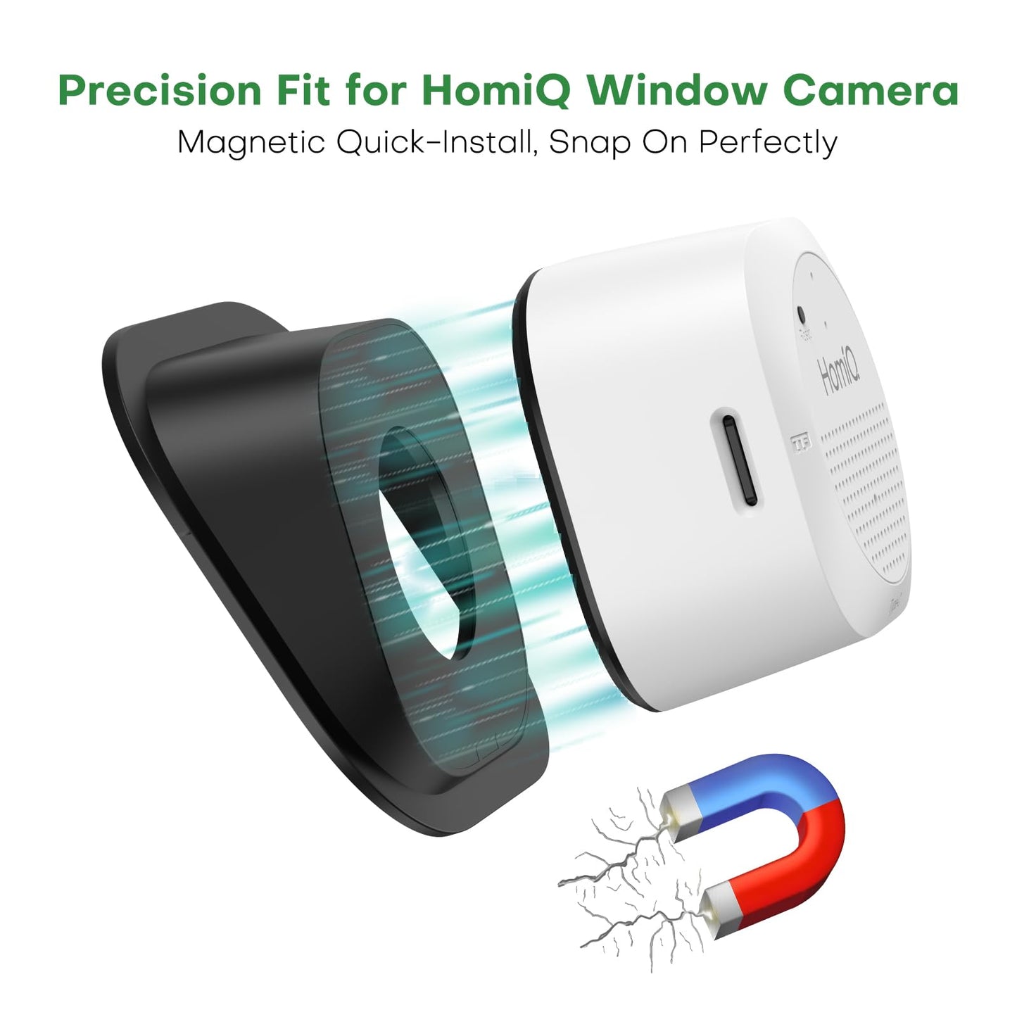 HomiQ Window Mount for Winow Camera on Glass, Suitable for Outdoor Home Security Safety
