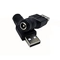 Traovien USB to DC Power Adapter, 2PCS USB 2.0 Male to DC 5.5mm x 2.1mm Female 5V Connector Power Adapter for USB Device and for Laptop PC