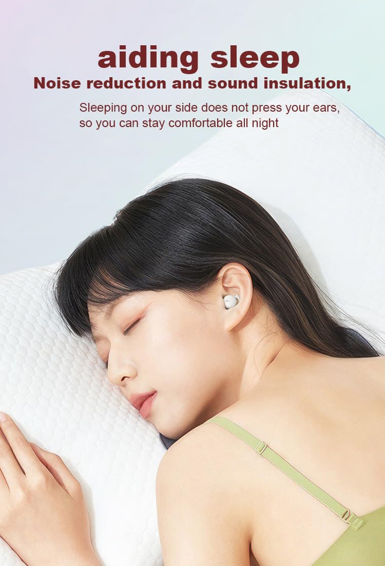 Mini Sleep Earbuds Wireless - IPX5 Waterproof, Lightweight Sleep Headphones Bluetooth 5.3 for Sensitive Sleepers, Painless & Invisible Design…