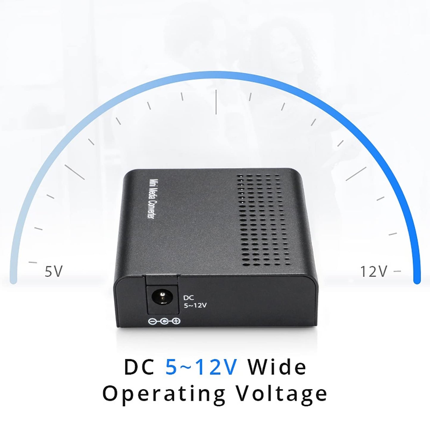 10G Media Coverter, 10 Gigabit Fiber to 10G Copper UTP Ethernet Media Converter, Mini Unmanaged 1x 100M/1G/2.5G/5G/10GBase-T RJ45 to 1x 10GBase-X SFP+