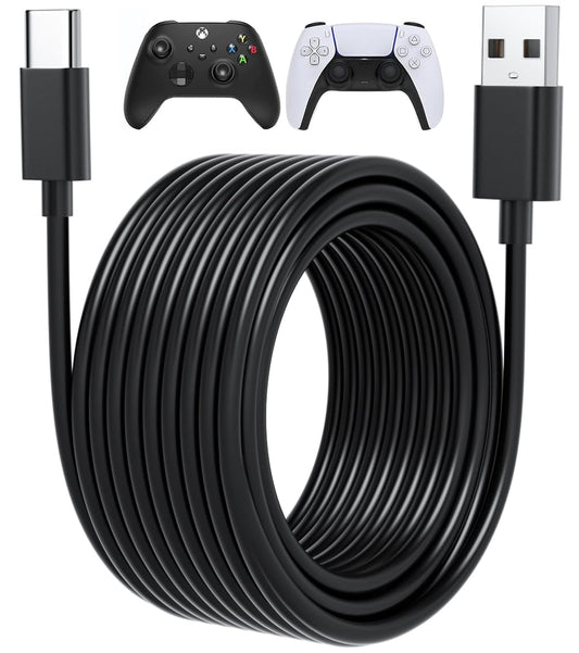15ft Long USB C Cable PS5 Controller Charger Cord for Xbox Series X,Series S Controller,for PlayStation-5,PS5 Charging Cable,PS 5 Dual Sense,Fast USB