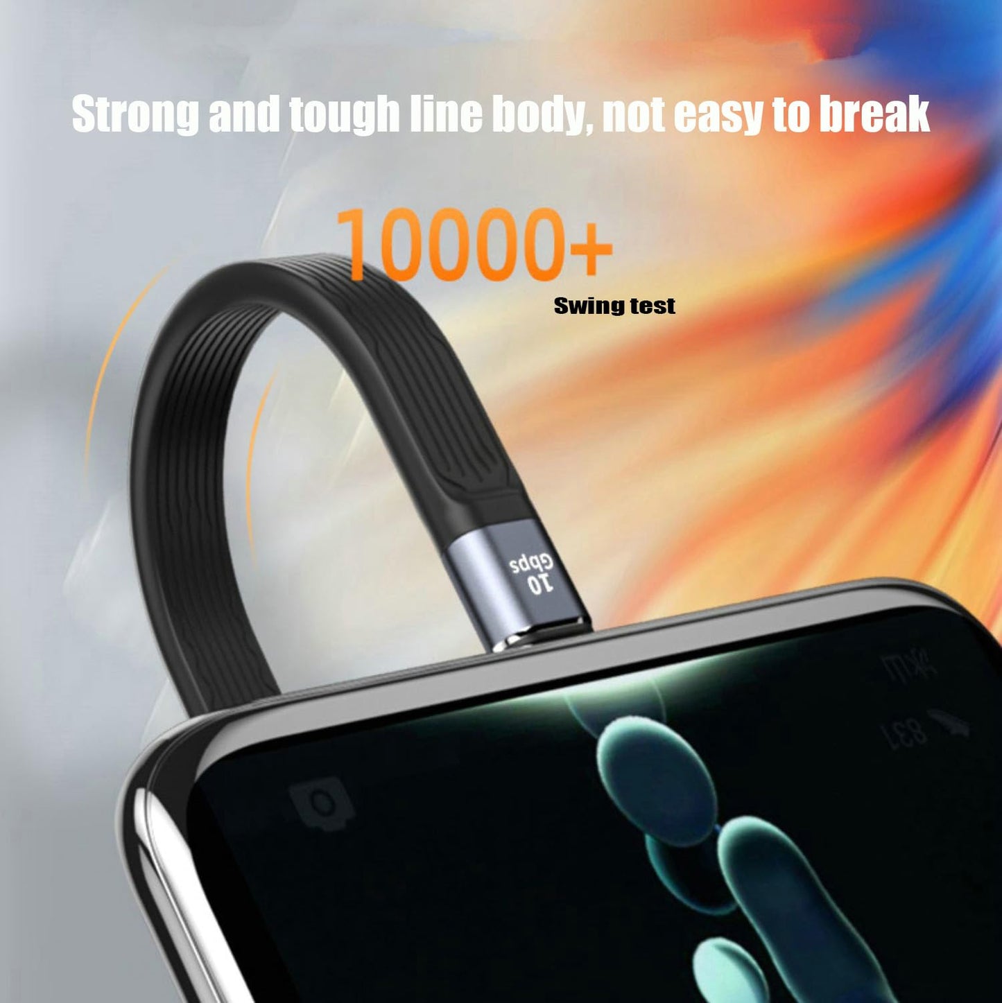 Short USB3.1 Cable [13cm 5 inch] Compatible with Apple MFi Certified iPhone Cable 30W Fast Charging for iPhone 14/I4 Pro/14 Pro Max/13 12 Pro Max/11