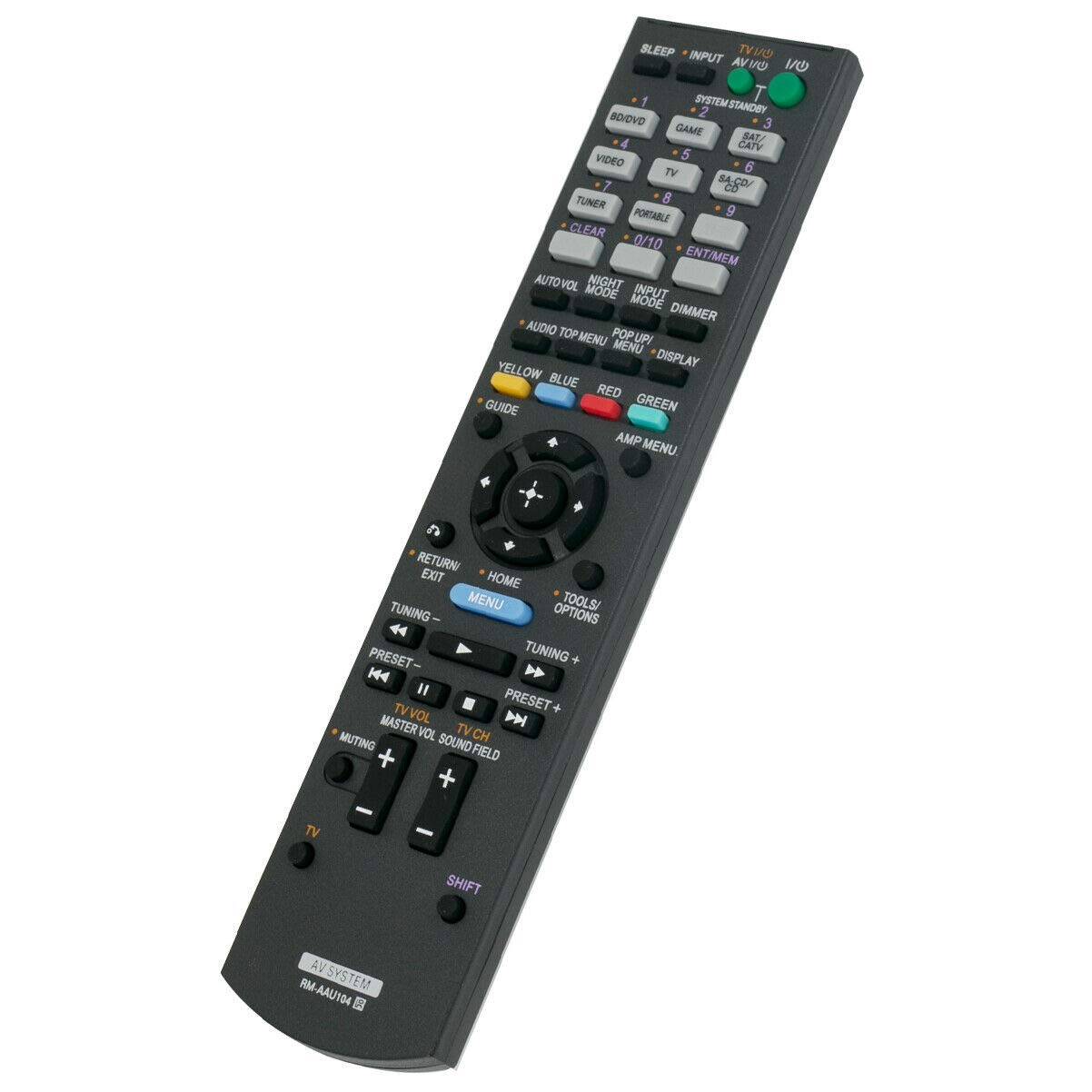 New Replace Remote Control RM-AAU104 Compatible with Sony STR-DH520 STRDH520 AV Receiver