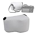 JJC Gray Ultra Light Neoprene Camera Case Pouch Bag, Compatible with Sony a6600 a6500 a6400 a6300 a6100 a6000 a5100 with Sony SELP1650 16-50mm Zoom
