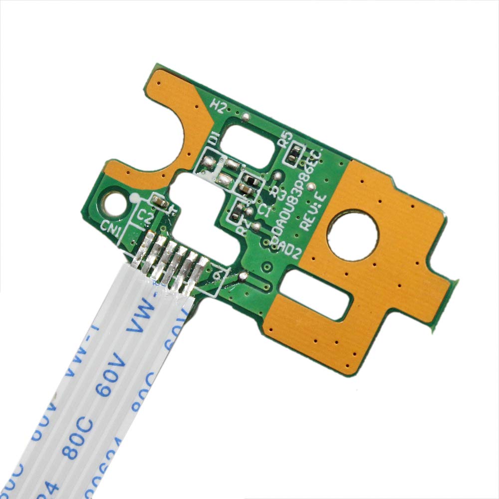 Zahara Power Button Board with Cable Replacement for HP Pavilion 15-f009wm 15-f010dx 15-f010wm 15-f011nr 15-f001xx 15-f003dx 15-f210ca 15-f240ca