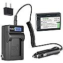 Kastar 1-Pack NP-FH50 Battery and LCD AC Charger Compatible with Sony DCR-SR47 DCR-SR48 DCR-SR50 DCR-SR52 DCR-SR55 DCR-SR57 DCR-S60 DCR-SR62 DCR-SR65