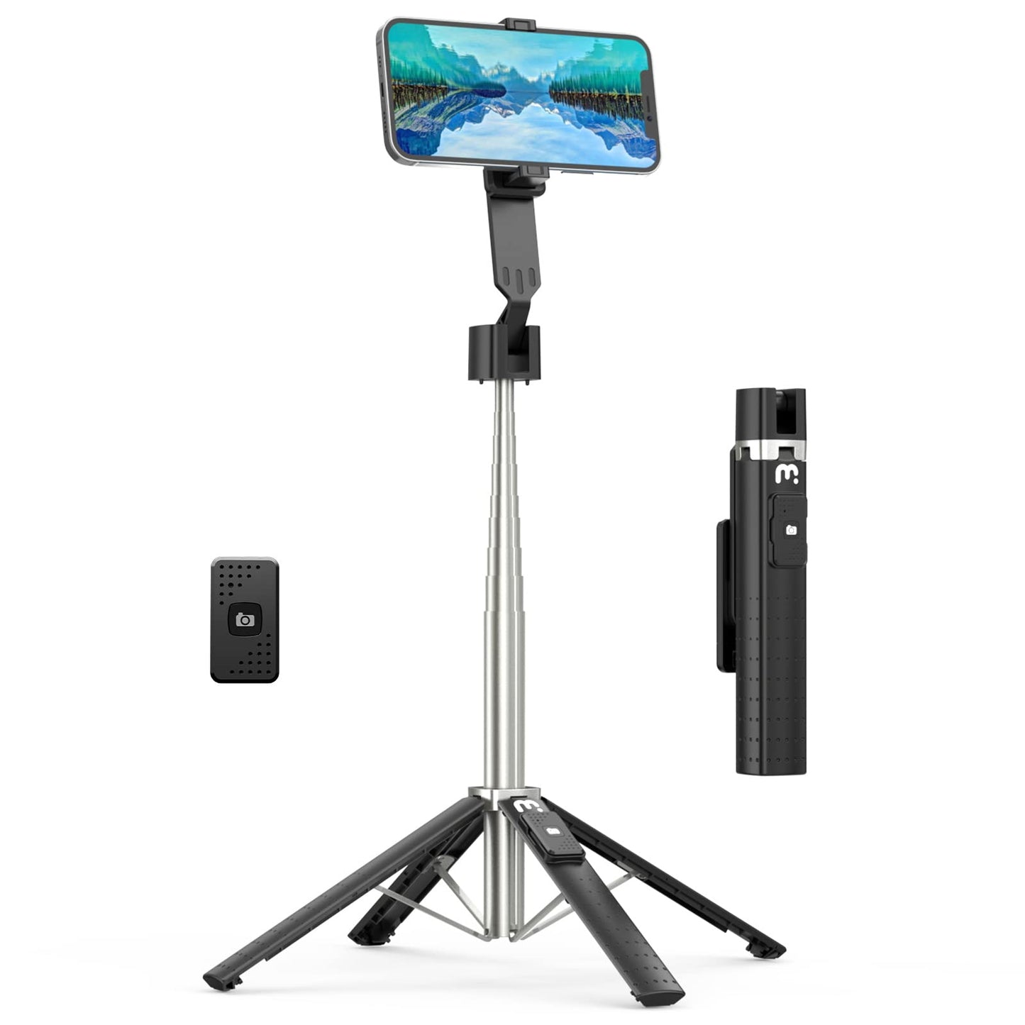 MYBAT PRO Selfie Stick Tripod with Remote, 4 in 1 Extendable Portable Bluetooth Selfie Stick & Phone Tripod Stand Compatible with Gopro