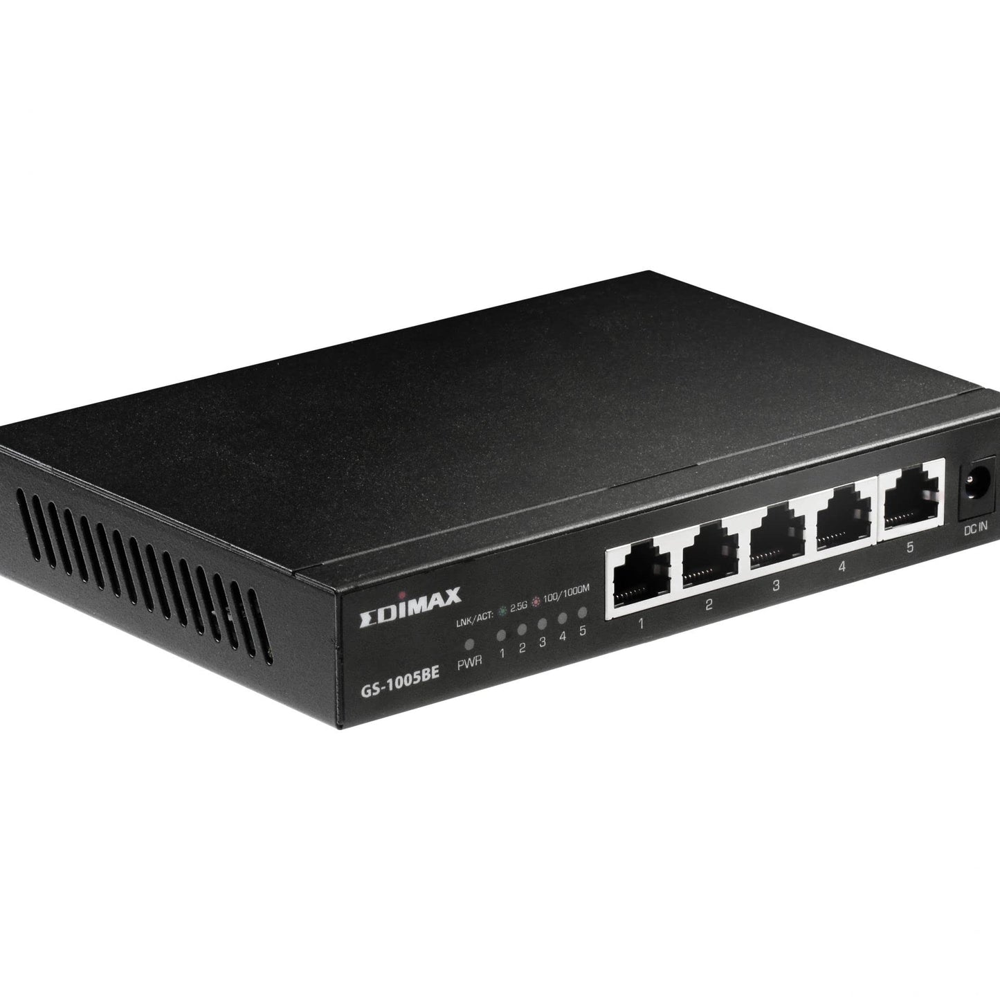 EDiMAX 2.5Gbps Ethernet 5-Port Switch. 2500/1000/100Mbps. Metal Chassis, Wall-mountable, Designed for NAS and workstations, Works with CAT5E
