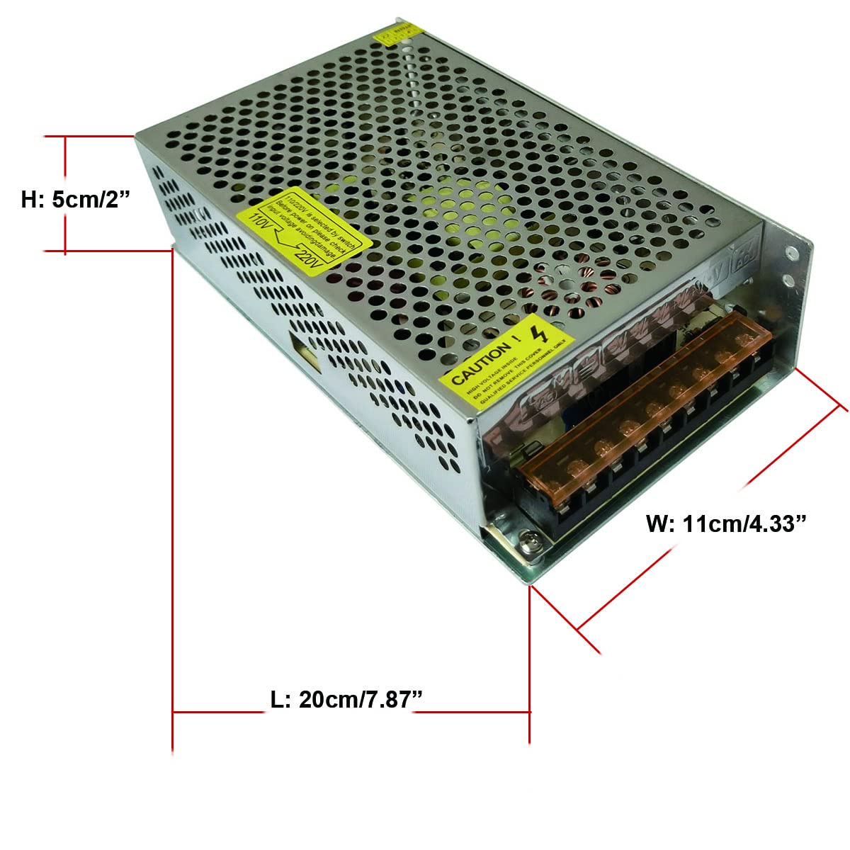 AC 110V/220V to DC 12V 20A 240W Universal Regulated Switching Power Supply Adapter Transformer Driver Converter for LED Strip Light, Security Camera…