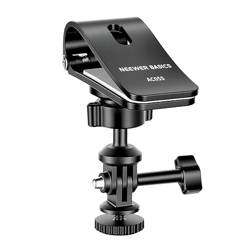 NEEWER Basics Car Sun Visor Mount, 360° Ball Head Action Camera Holder Bracket Accessories Kit Compatible with GoPro DJI Insta 360 for POV Vlogging