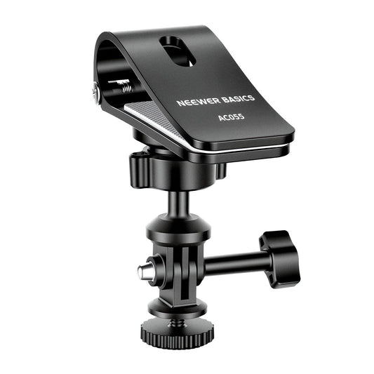 NEEWER Basics Car Sun Visor Mount, 360° Ball Head Action Camera Holder Bracket Accessories Kit Compatible with GoPro DJI Insta 360 for POV Vlogging