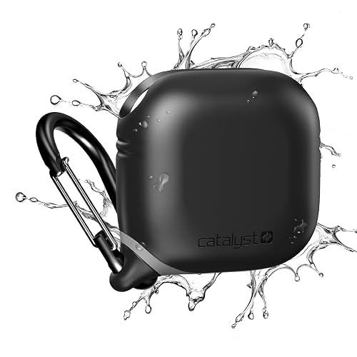Catalyst Waterproof Case for AirPods 4 - Drop Protection for Apple AirPods 4th Generation with Carabiner, Wireless Charging Silicone Cover for Apple