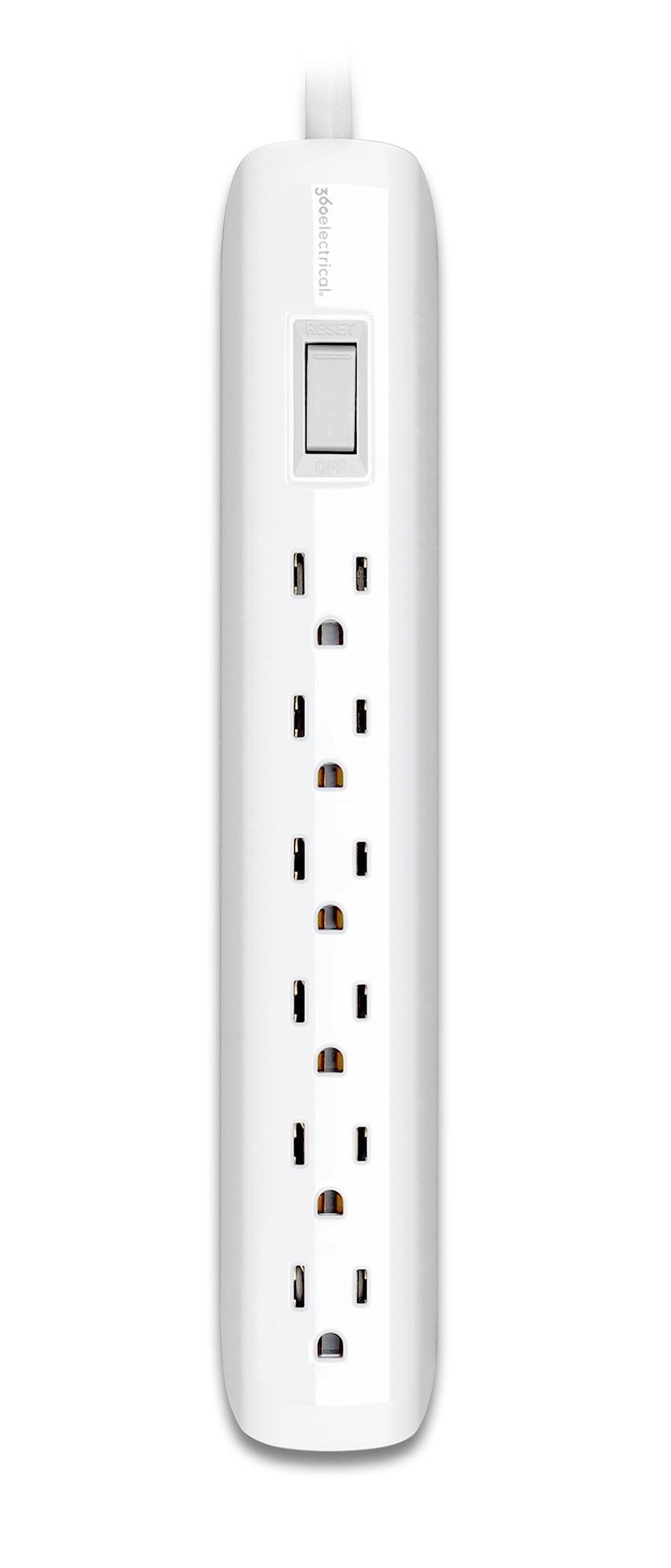360 Electrical 360310 Villa 6 Outlet Power Strip, 3'