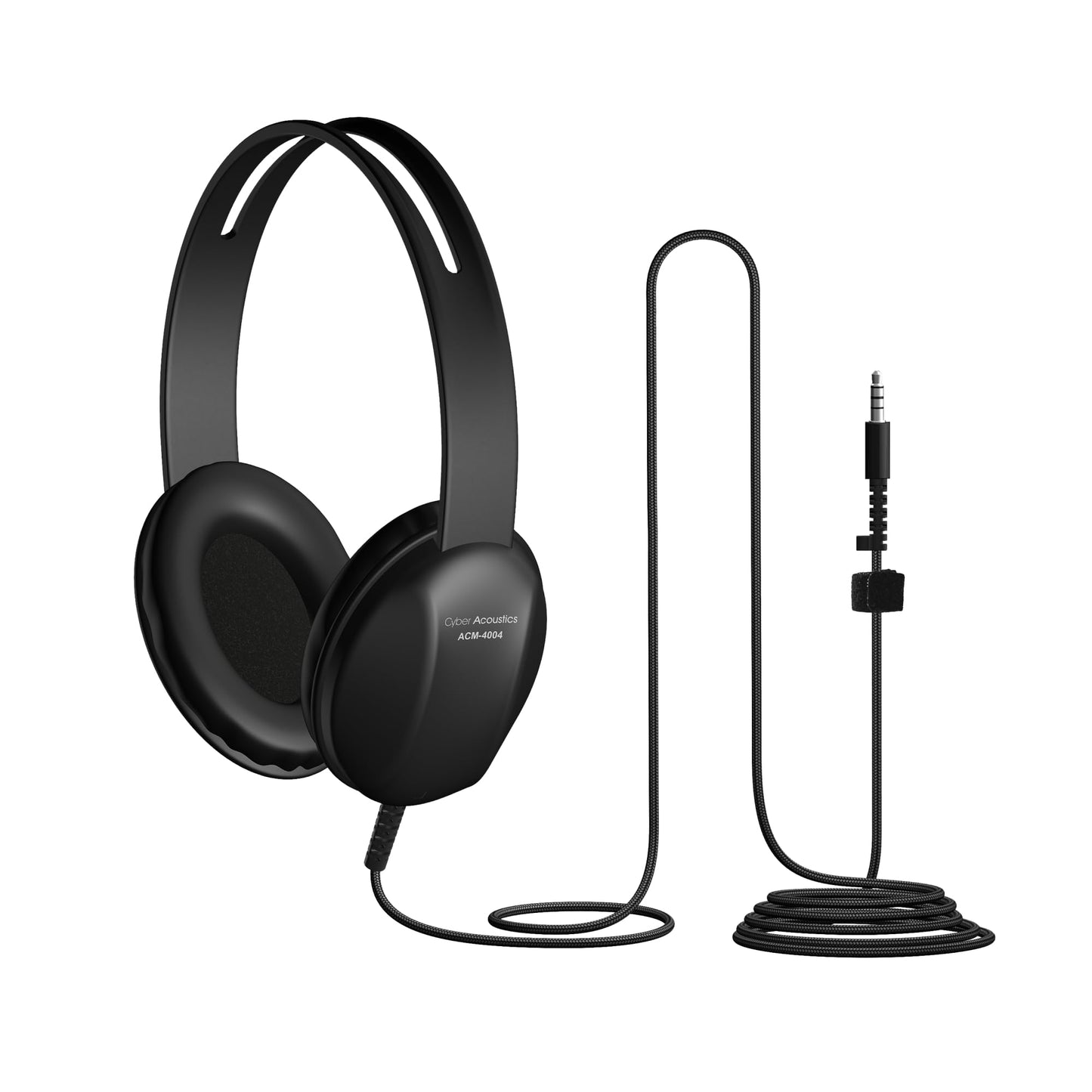 Cyber Acoustics Lightweight 3.5mm Headphones - Great for use with Cell Phones, Tablets, Laptops, PCs, Macs (ACM-4004)