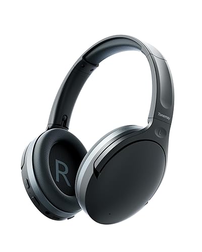 TONEMAY Zen Bluetooth Headphones with -45dB Hybrid Active Noise Cancelling, 80H Playtime Wireless Over-Ear Headphones, Immersive Deep Bass Stereo…