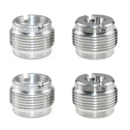 ThtRht 4 Pack Microphone Clip Adapter 1/4'' to 5/8'' to 3/8'' Thread Screw Set Microphone Holder Connector Converter for Mic Stand Holder Condenser