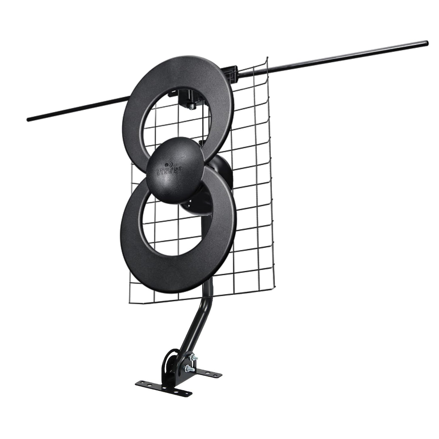Antennas Direct ClearStream 2V Indoor Outdoor TV Antenna UHF VHF Multi-Directional, 60+ Mile Range, 4K 8K UHD, NEXTGEN TV - w/Reflector, 20-inch Mast