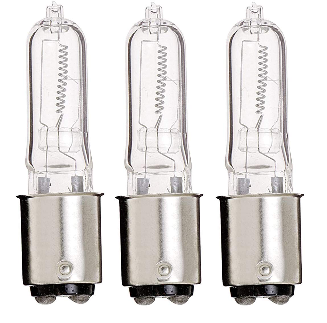 Satco S1981 Halogen Light Bulb, 120V, 50W, Clear Finish, Bayonet Double Contact Base, Dimmable, 2000 Hours Rated Life, BA15d ANSI Base, 750 Lumens