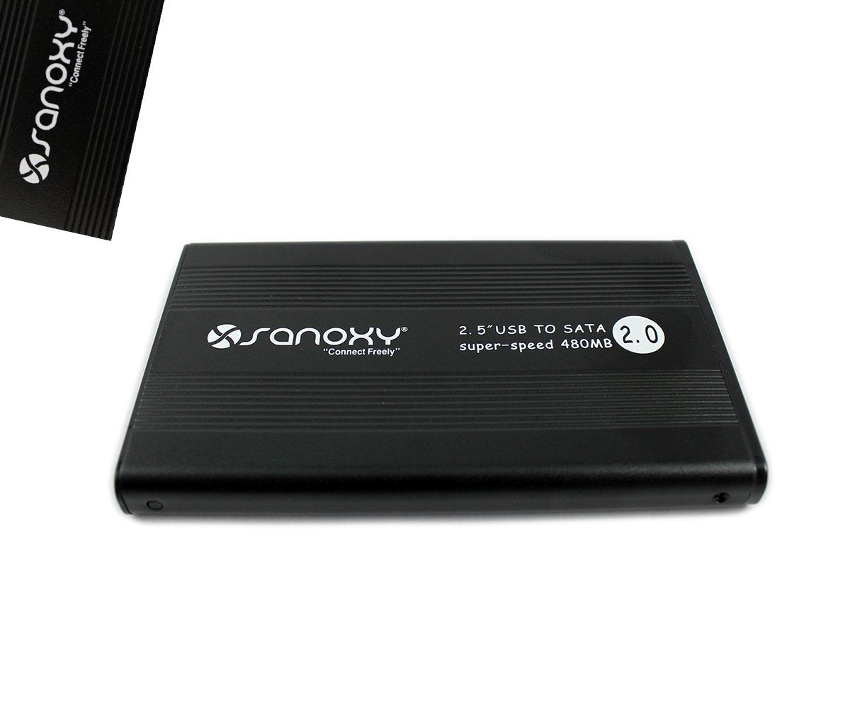 SANOXY® USB External Portable 2.5 Inchs 2.5-inch SATA Hard Disk Drive HDD Enclosure Box Case Laptop