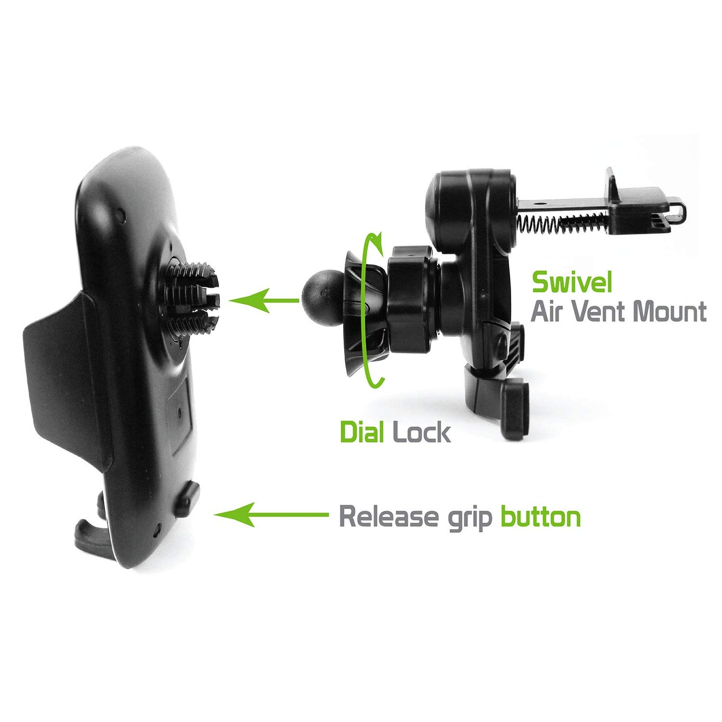 Universal Vehicle Cell Phone Holder - Universal Car Adjustable Mount with Expanding Hands Free Cradle