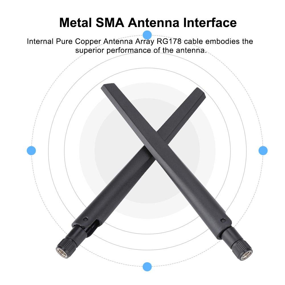 Wendry Network Card Cable, Band 5DBi Antenna, for 9560NGW /9260AC/7265AC, MHF4 Pigtail Cable, 15cm, Network Interface Controller Adapter