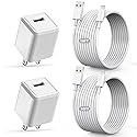 2Pack[Apple MFi Certified] iPhone Charger,10Feet Extra Long Lightning Cable Data Sync Transfer Cord with Portable Travel Charging Block Compatible…