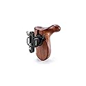 Tilta Advanced Right Side Wooden Handle (NATO Rail - Type VIII) | Black Walnut Wood & Aluminum Alloy Build | Quick Release Button TA-AWH8-R-B
