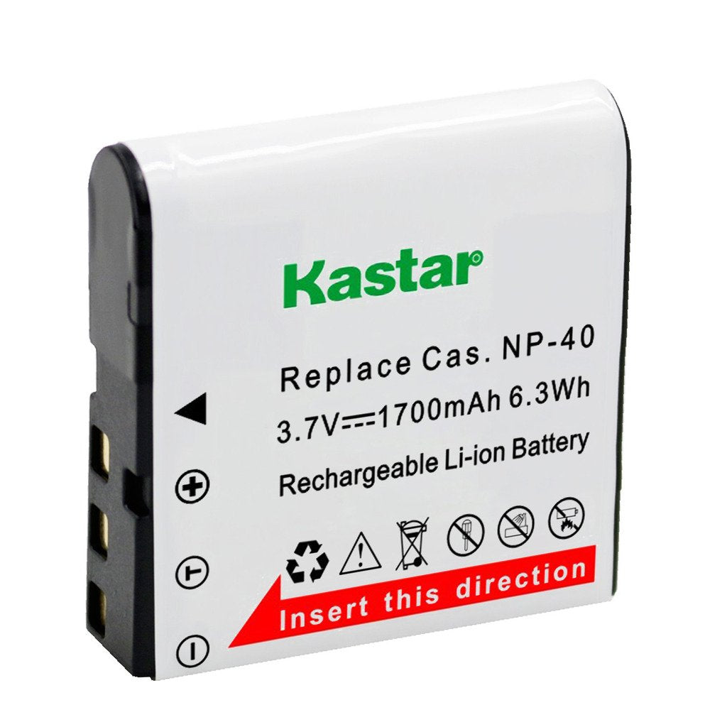 Kastar Ultra Fast Charger(2X faster) Kit and CNP-40 Battery (3-Pack) for Kodak LB-060 AZ521 AZ361 AZ501 AZ522 AZ362 AZ526, HP D3500 SKL-60 V5060H